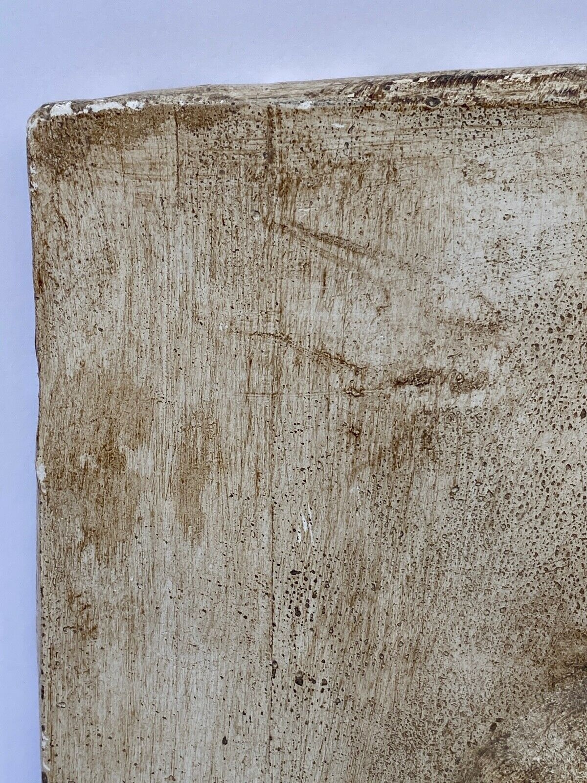 SCULPTURE BAS RELIEF PLATRE XXEME PATINE CREME SCULPTEUR M489