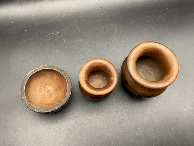 Sculpture Bois 3 petit vase ou autre art africain NGONGO LUCETE