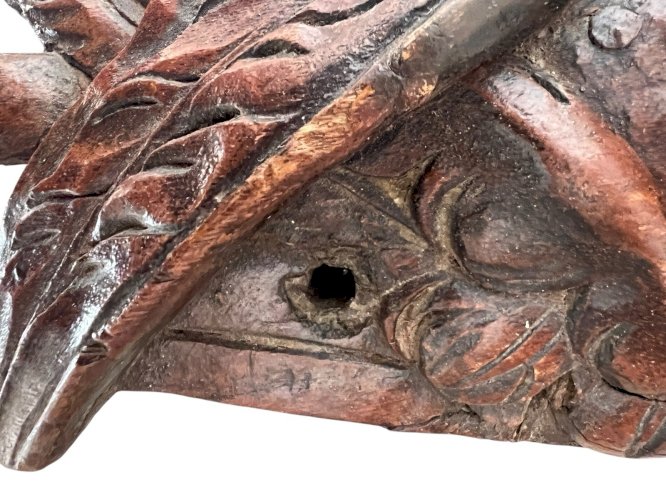 Sculpture bois XVIIIe siècle ancienne chérubin angelot Religieux