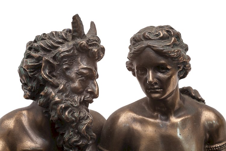 Sculpture de Pan et Daphnis