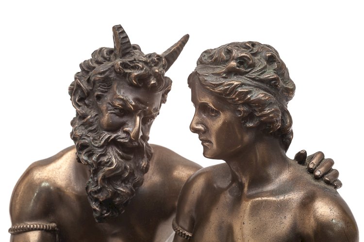 Sculpture de Pan et Daphnis