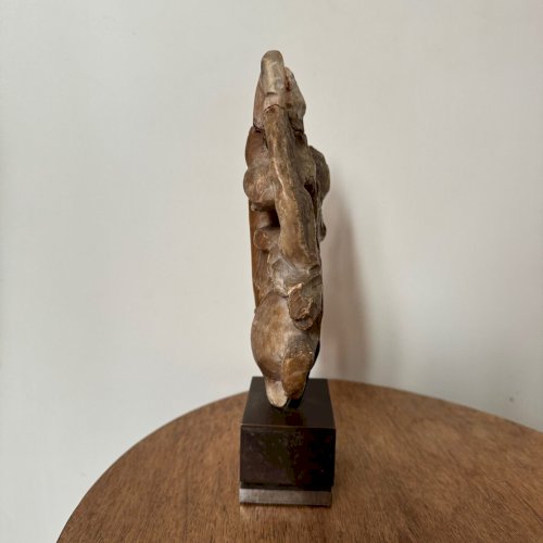 Sculpture en albâtre Saint Georges terrassant le dragon XVIIe M3493