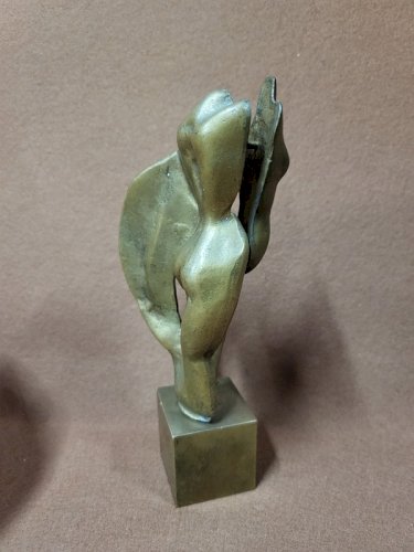 SCULPTURE EN BRONZE SIGNE DE GARBELL CAMILLE FEMME DRAPEE