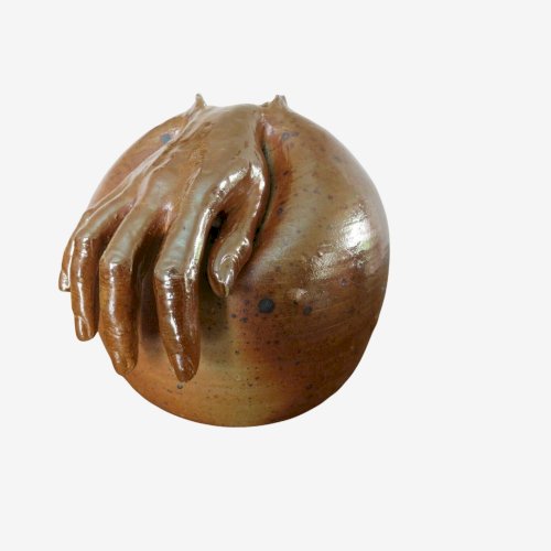 SCULPTURE EN GRES SIGNEE  JEF CONDON 1976. 