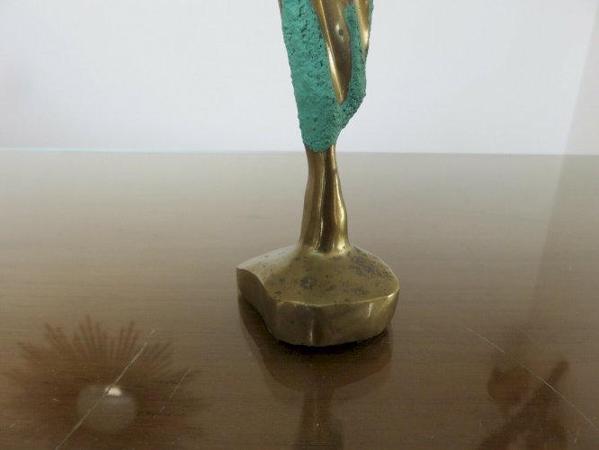 SCULPTURE EN LAITON DESIGN ANNEES 70 VINTAGE