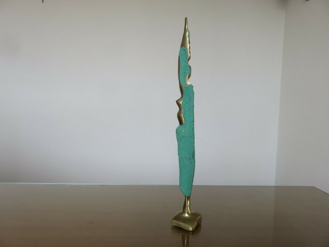 SCULPTURE EN LAITON DESIGN ANNEES 70 VINTAGE