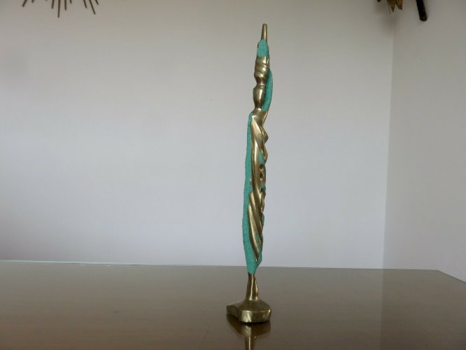 SCULPTURE EN LAITON DESIGN ANNEES 70 VINTAGE