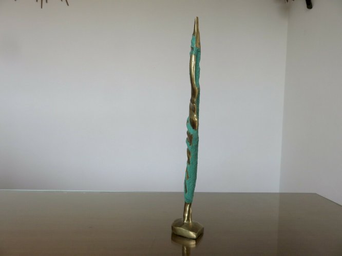 SCULPTURE EN LAITON DESIGN ANNEES 70 VINTAGE