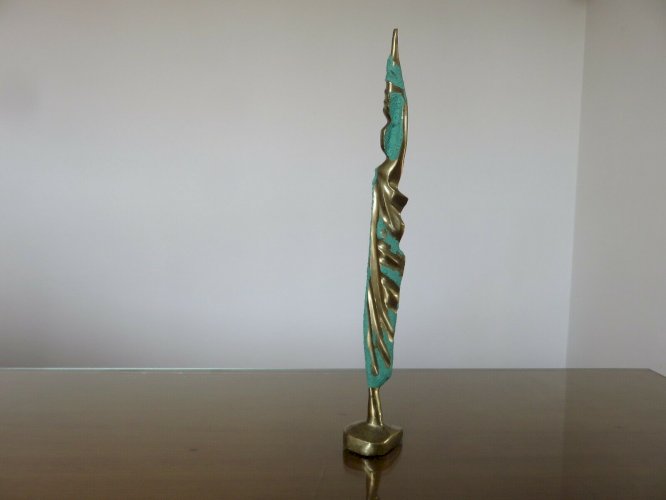 SCULPTURE EN LAITON DESIGN ANNEES 70 VINTAGE