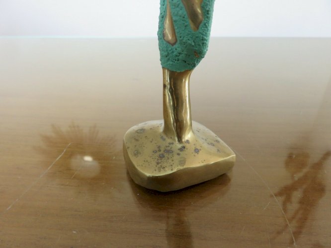 SCULPTURE EN LAITON DESIGN ANNEES 70 VINTAGE
