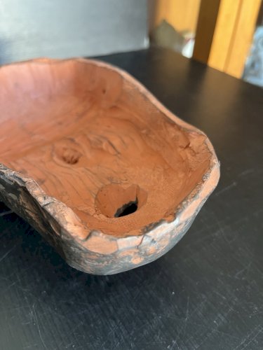 Sculpture Masque Mural  Visage Terre Cuite Vintage artisanat humour