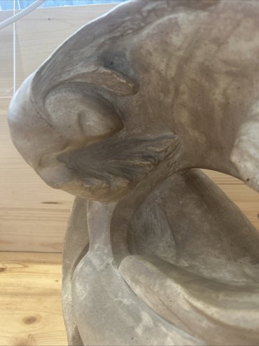 Sculpture moderne Austin Prod Inc. 1984 – Résine imitation pierre