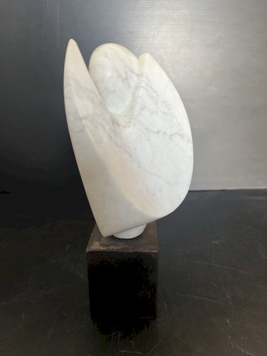 Sculpture moderne  Chouette stylisée Socle métal marque SVA modernisme design