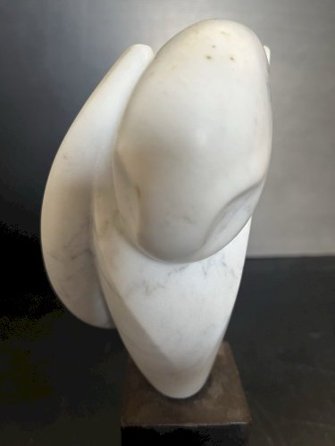 Sculpture moderne  Chouette stylisée Socle métal marque SVA modernisme design