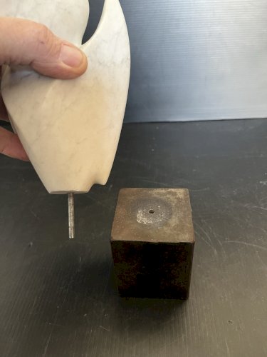 Sculpture moderne  Chouette stylisée Socle métal marque SVA modernisme design