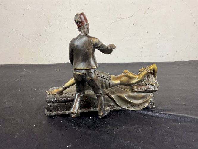 SCULPTURE ORIENTALISTE ÉROTIQUE EN BRONZE FRANZ XAVIER BERGMAN
