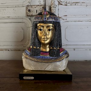 Sculpture par Edoardo Tasca Égyptienne en céramique M3652