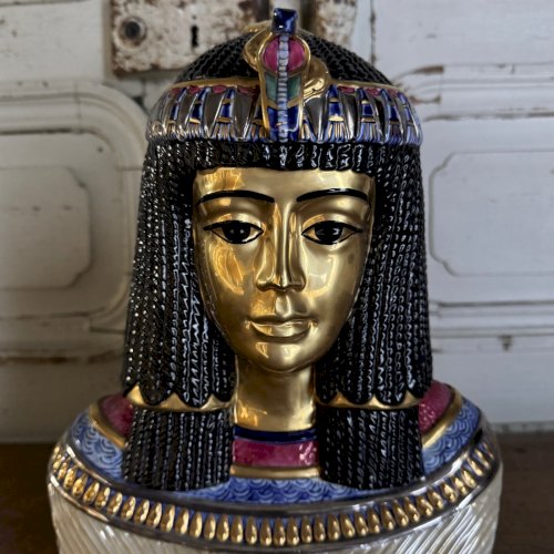 Sculpture par Edoardo Tasca Égyptienne en céramique M3652