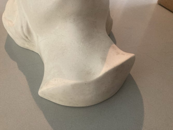 Sculpture Tête L Inconnue De La Seine Noyée Plâtre Masque Mortuaire Femme 1920