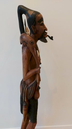 Scupture africaine Chasseur 1,52 m