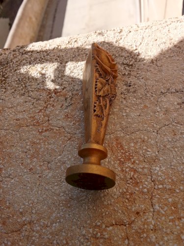 Seau à cacheter en bronze de Henri Boyer 