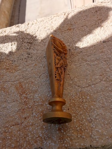 Seau à cacheter en bronze de Henri Boyer 