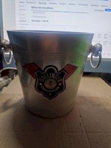 SEAU A CHAMPAGNE BOLLINGER EN ALU