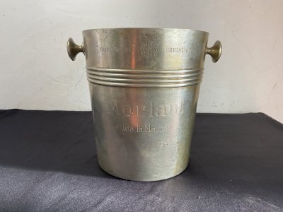 Champagne Bucket Christofle Morlant Reims Art Deco Design Luc Lanel