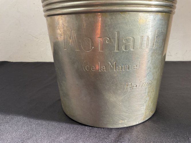 Seau à Champagne Christofle Morlant Reims art déco Design Luc Lanel