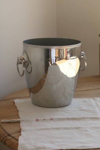 Seau à champagne vintage métal argenté Rémy Letang