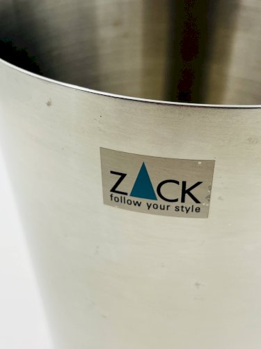 Seau à champagne Zack en acier inoxydable brossé