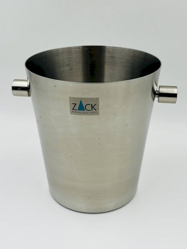 Seau à champagne Zack en acier inoxydable brossé