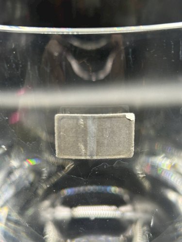 Seau à glace scandinave en cristal 1970