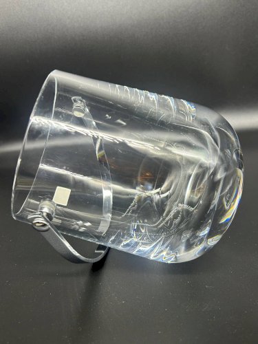 Seau à glace scandinave en cristal 1970