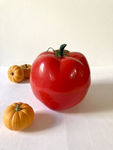 Seau à glace tomate rouge vintage