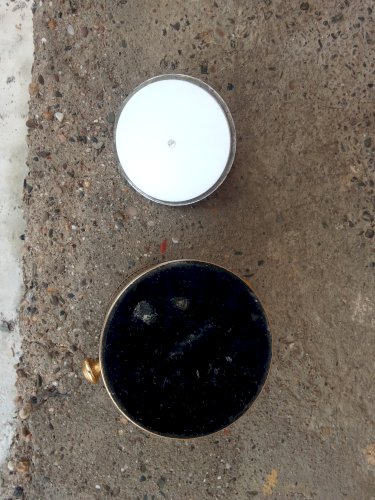 Seau à glace vintage en métal doré et argenté 