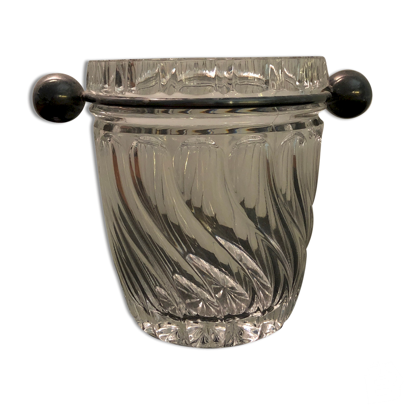 Seau à Glace En Verre Transparent – Occasion, état Correct