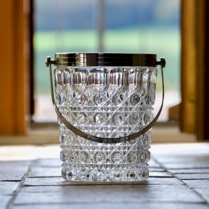 1970s crystal ice bucket