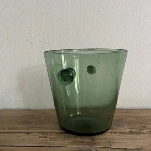 Seau à glaçons en verre soufflé