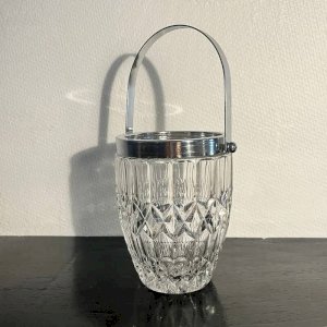 Cut glass ice bucket