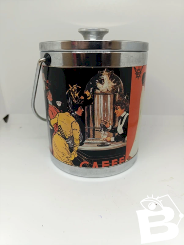 Seau à glaçons isotherme avec couvercle decor renoir  en bon etat