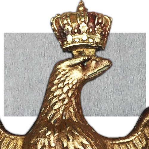 SECOND EMPIRE FRANCE : AIGLE DU SECOND EMPIRE EN BRONZE DORÉ NAPOLÈON XIX ORIGINAL