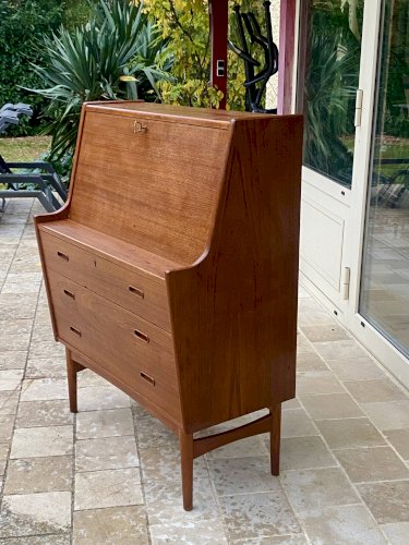 Secrétaire / bureau danois modèle 37 par Arne Wahl Iversen pour Vinde Møbe