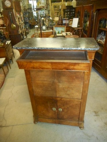 SECRETAIRE D' EPOQUE RESTAURATION EN NOYER DU XIX ème SIECLE