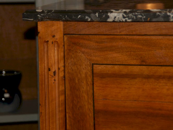 Secrétaire en acajou blond d’époque Louis XVI