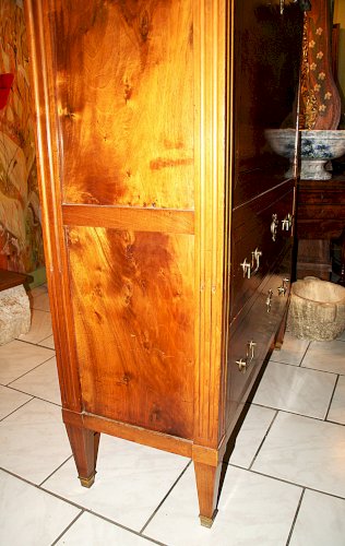 Secrétaire en acajou blond d’époque Louis XVI