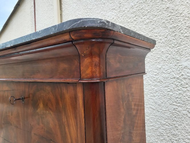 SECRETAIRE RESTAURATION EN ACAJOU DU XIX ème SIECLE