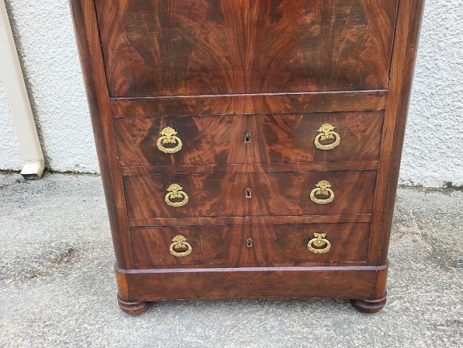 SECRETAIRE RESTAURATION EN ACAJOU DU XIX ème SIECLE