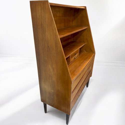 secrétaire scandinave en teck 1960