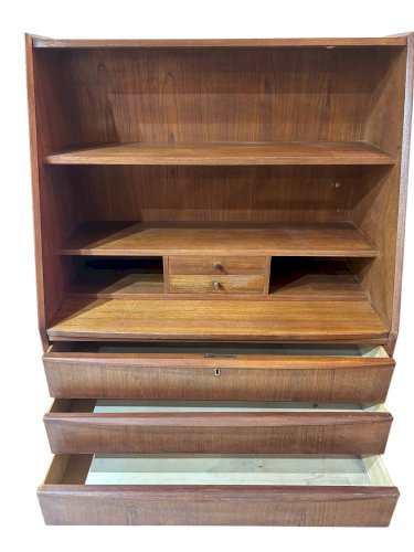 secrétaire scandinave en teck 1960